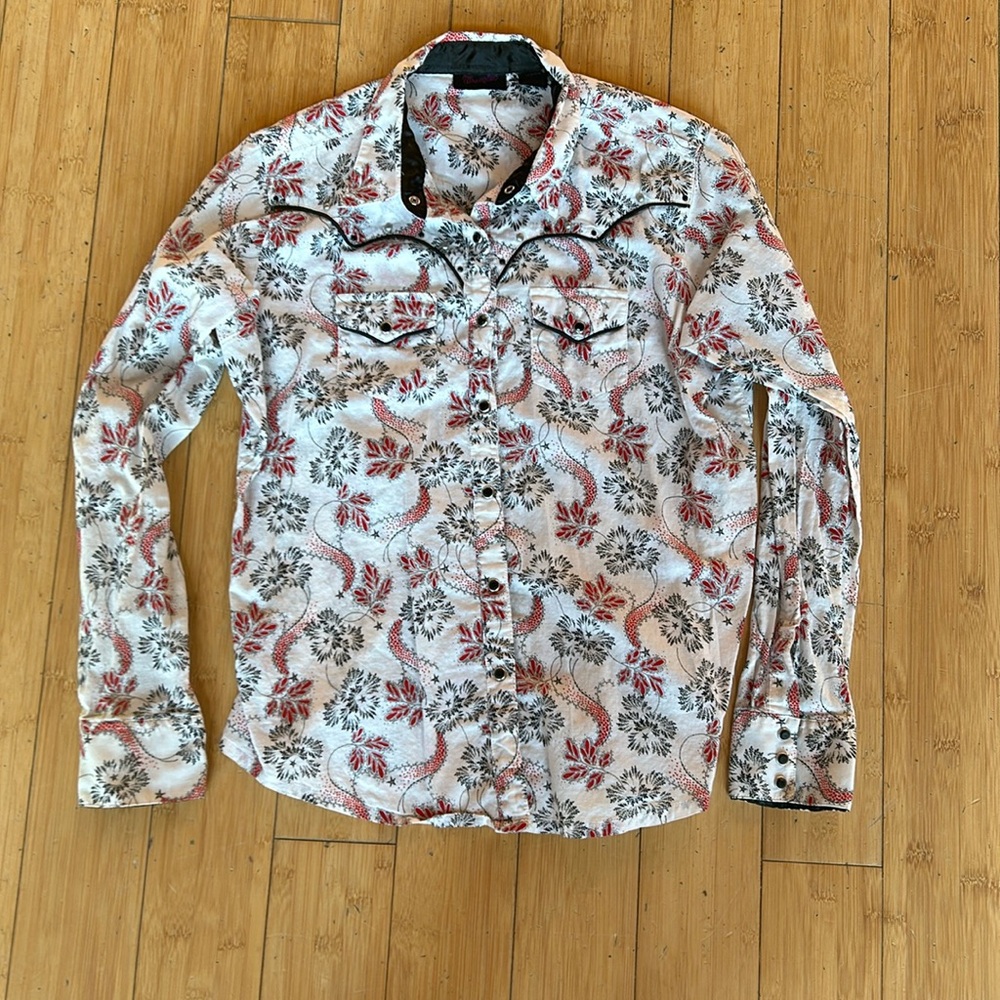 Floral Western Wrangle Shirt